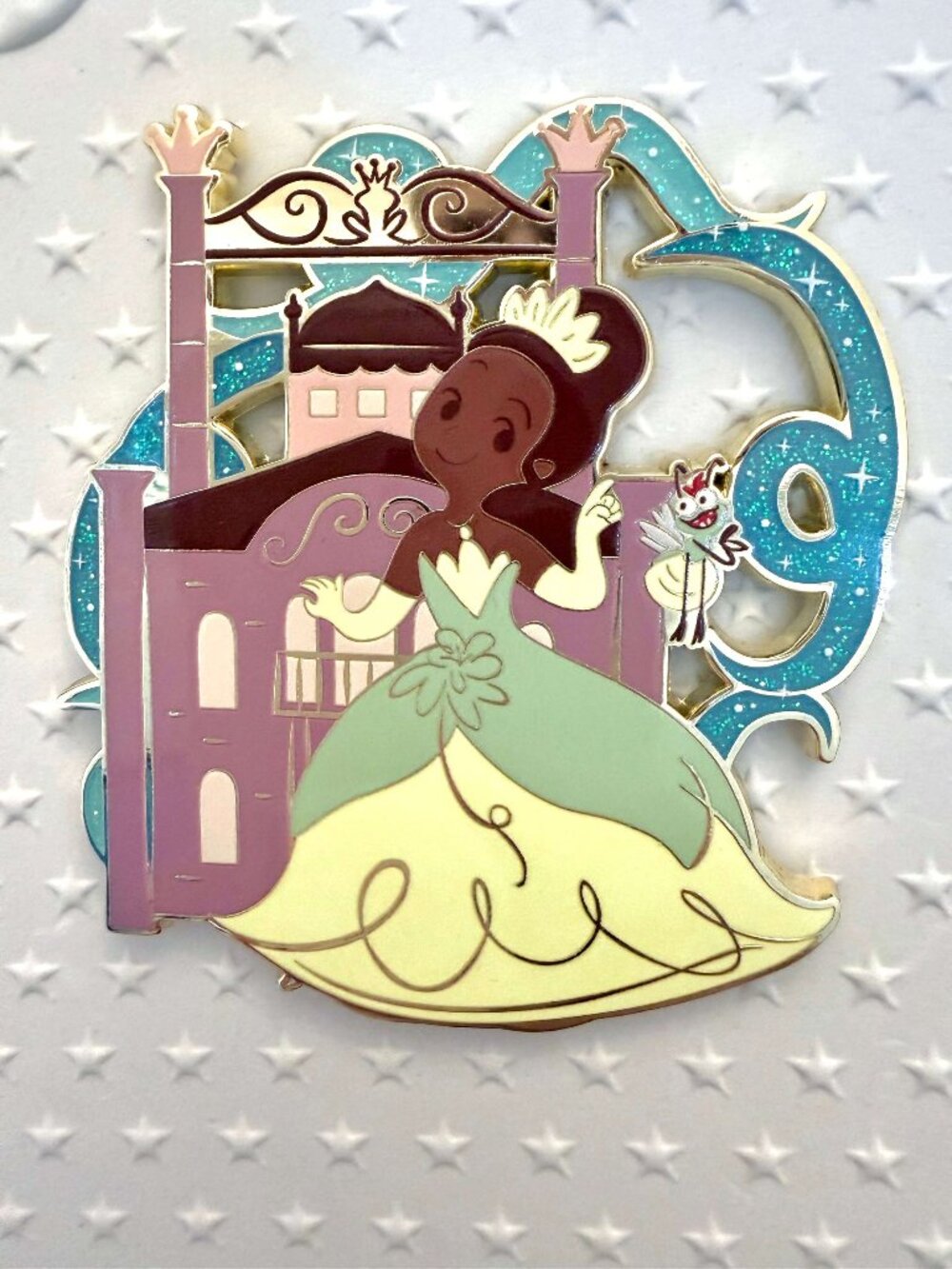 Tiana LE 750 Ray Disney Castle Cuties PALM Princess and the Frog Jumbo Pin